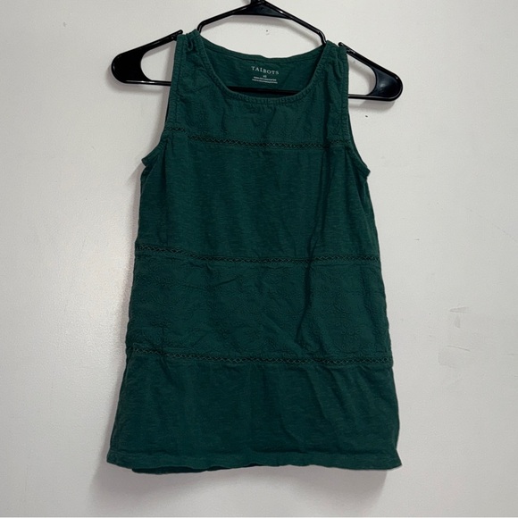 Talbots Tops - Green Talbots extra small sleeveless blouse Size XS
